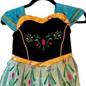Kids Princess Costume Dress - Black‎ and Gold